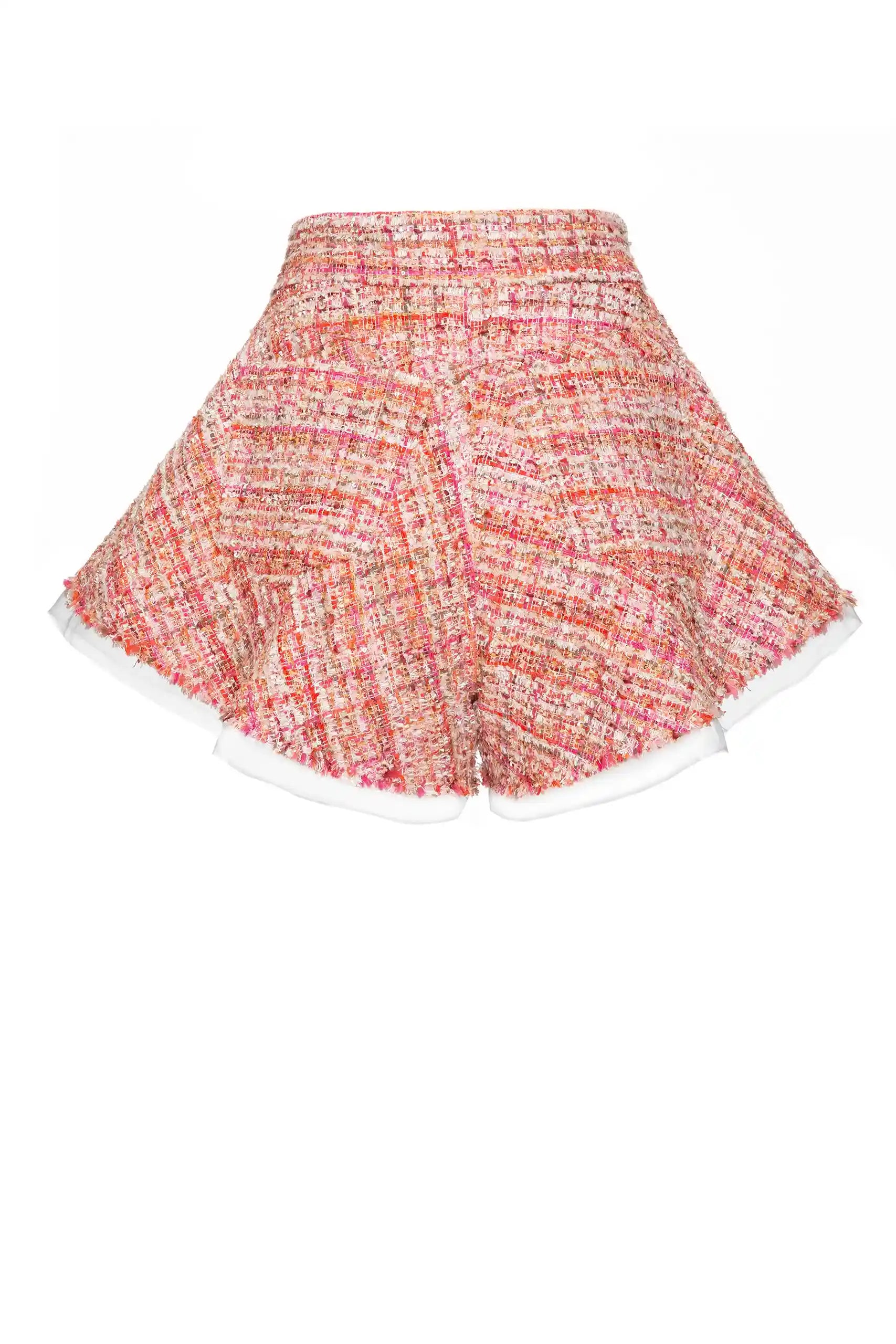 Tweed Pink Shorts