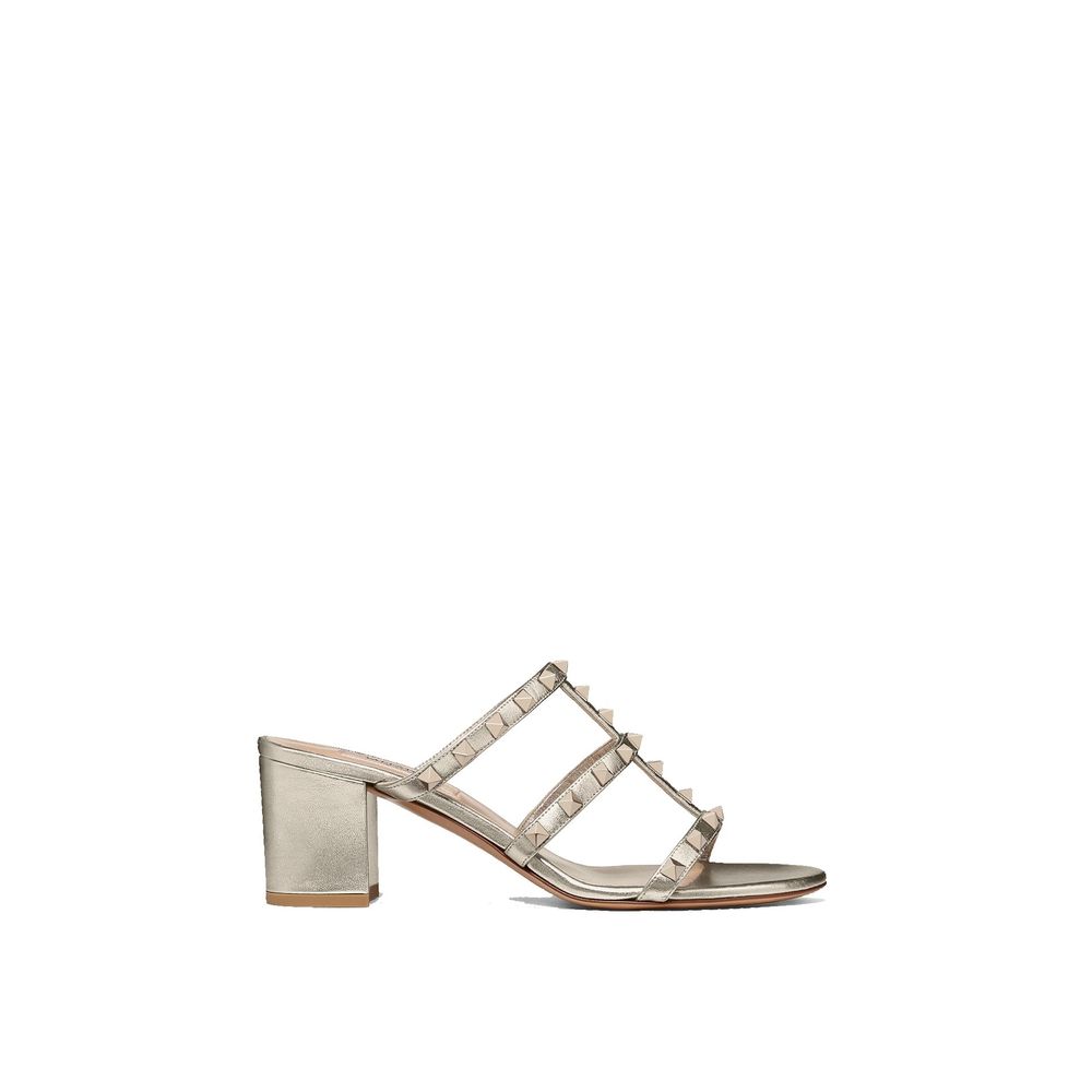 Gold Calfskin Mules