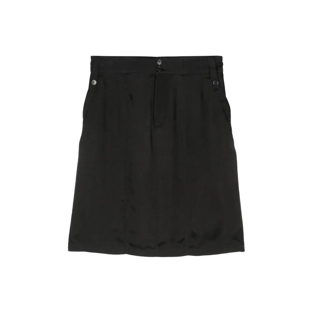 Black Copper Midi Skirt