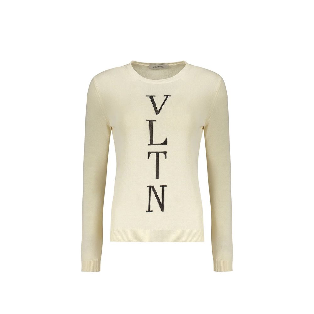 Beige Cotton Sweater
