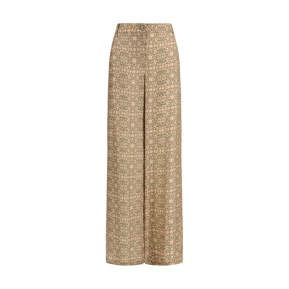 Multicolor Viscose Casual Pants