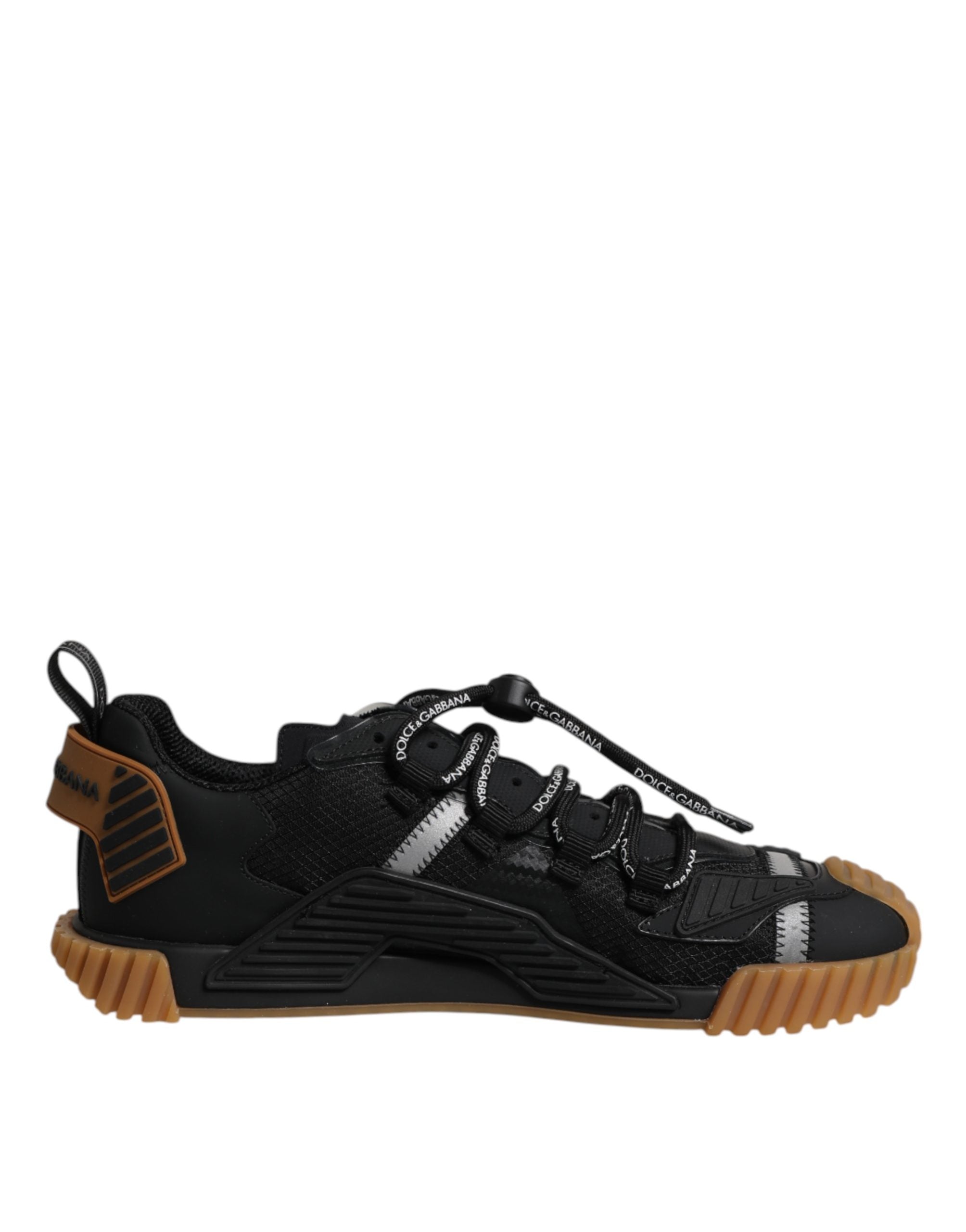 Black Logo Lace Up Low Top NS1 Sneakers Shoes