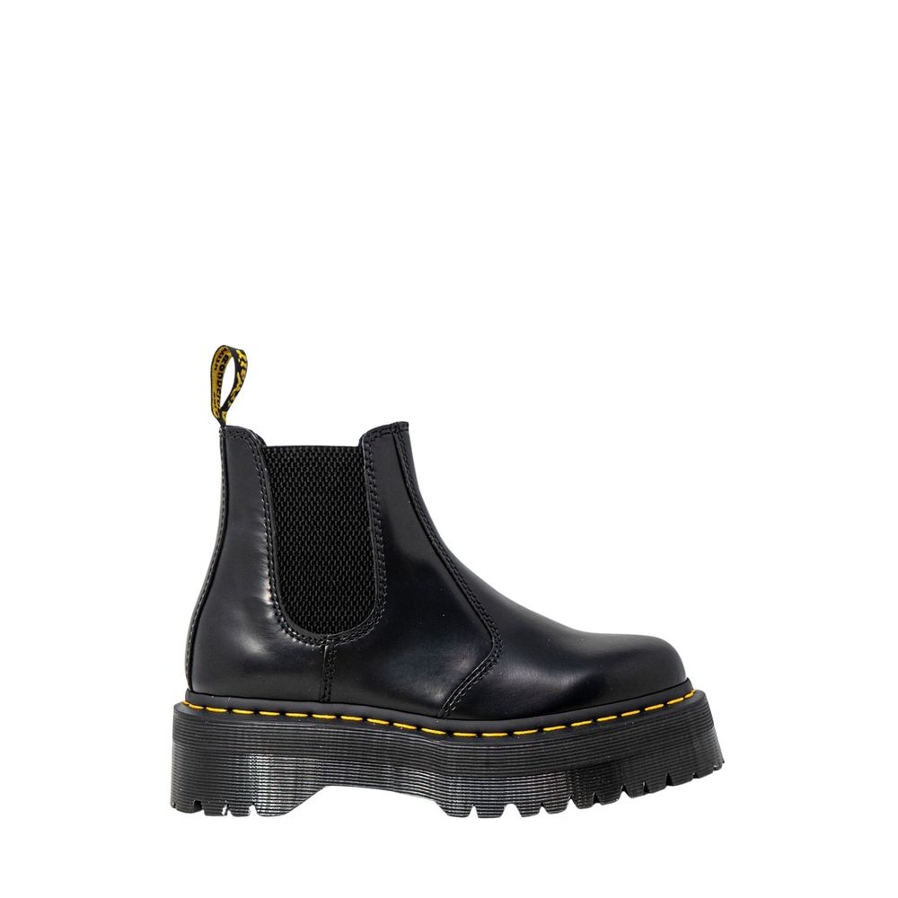 Black Leather Ankle Boots