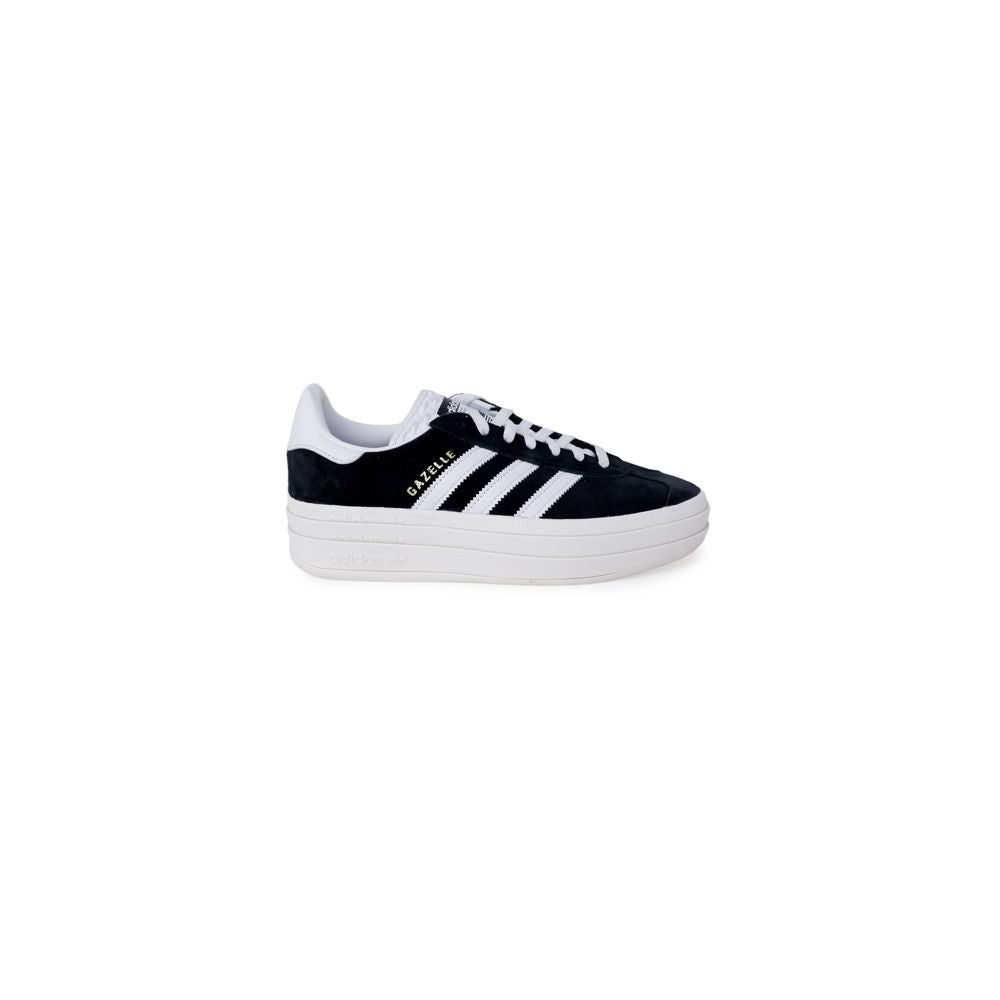 Black Leather Chunky Sneakers
