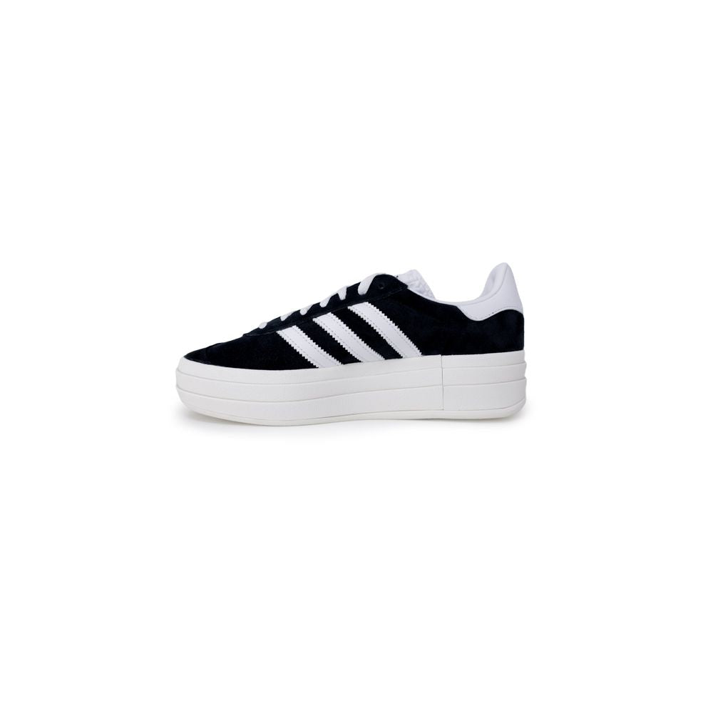Black Leather Chunky Sneakers