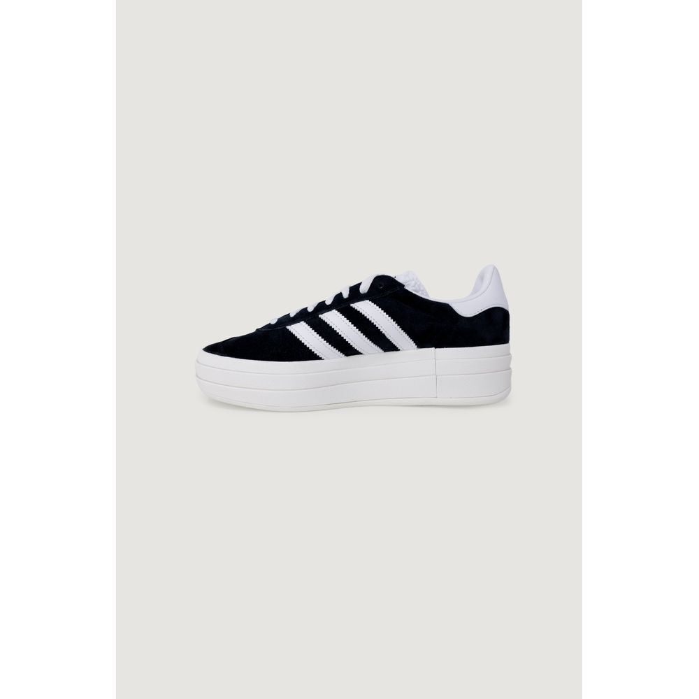 Black Leather Chunky Sneakers