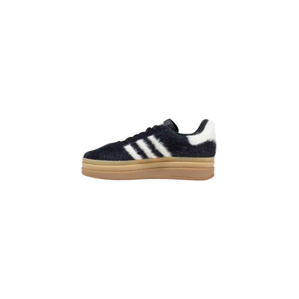 Black Leather Platform Sneakers