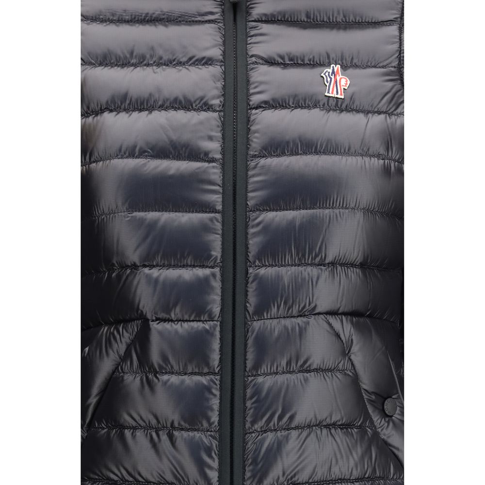 Black Polyamide Full-Length Jacket