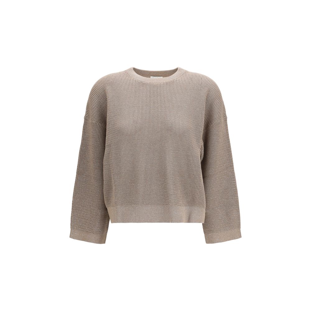 Gold Cotton Sweatshirt