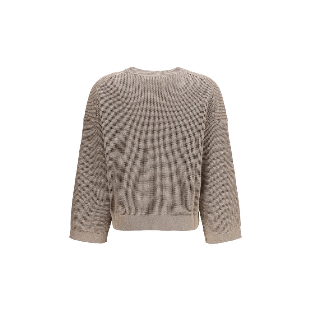 Gold Cotton Sweatshirt