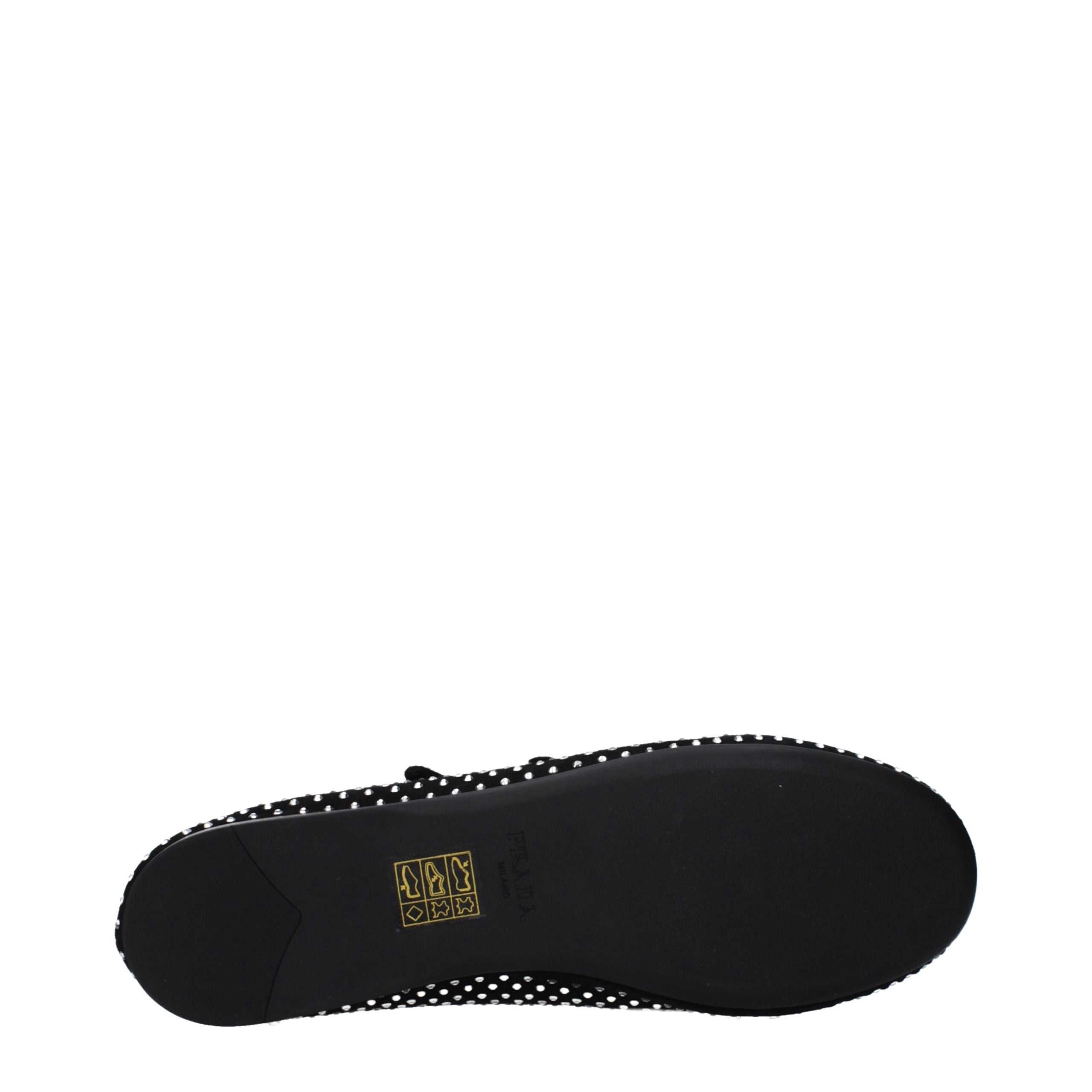 Black Leather Ballet Flats