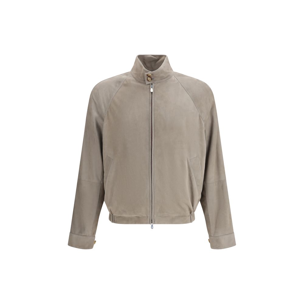 Bicolor Calf Leather Bos Taurus Full-Length Jacket