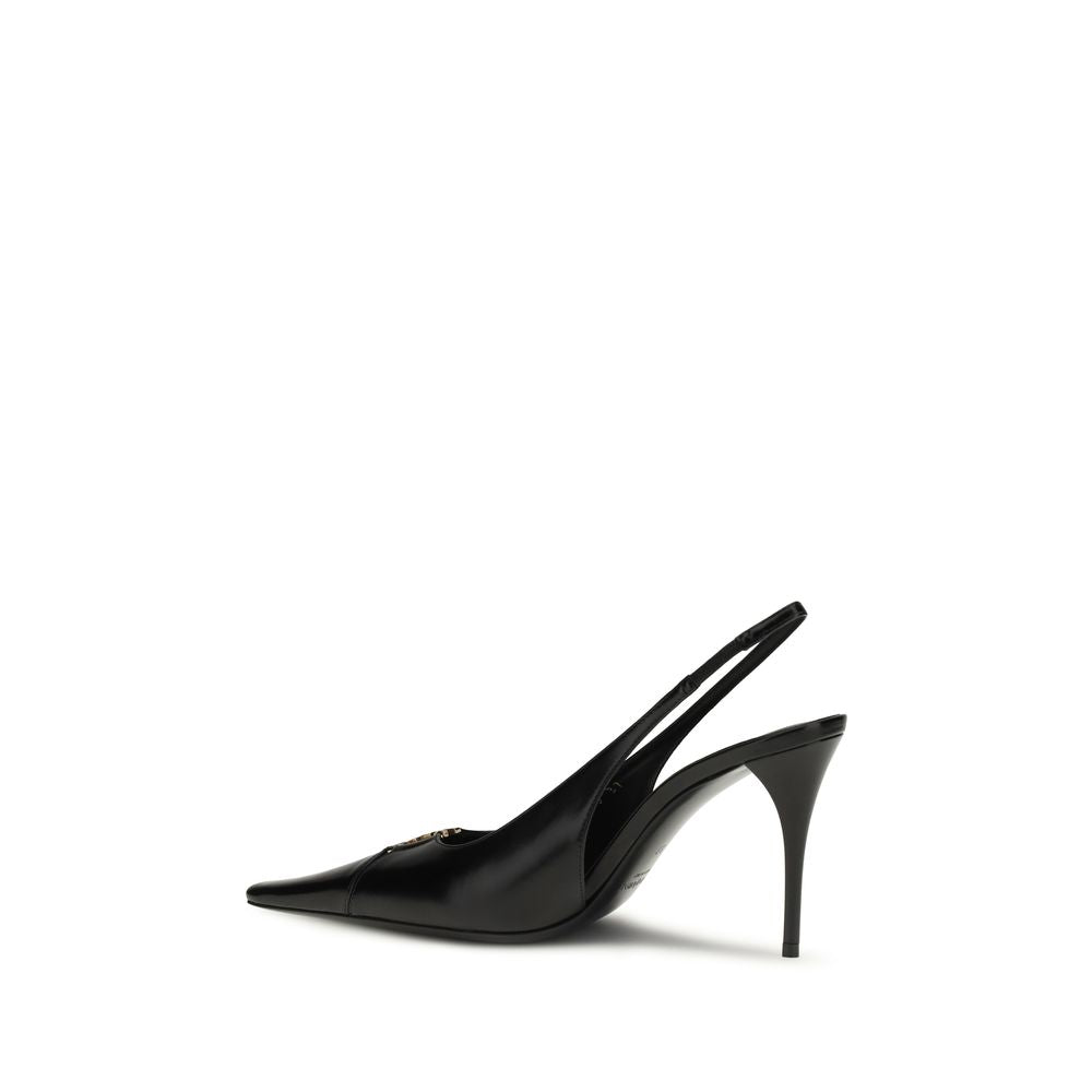 Black Calf Leather Bos Taurus High Heel Pumps