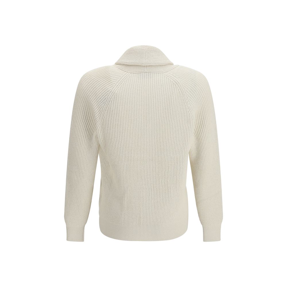 Beige Cotton Cardigan