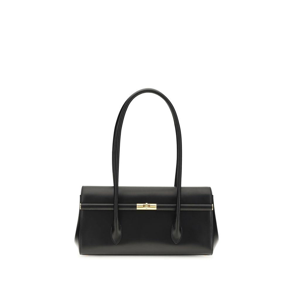 Black Calf Leather Bos Taurus Shoulder Bag