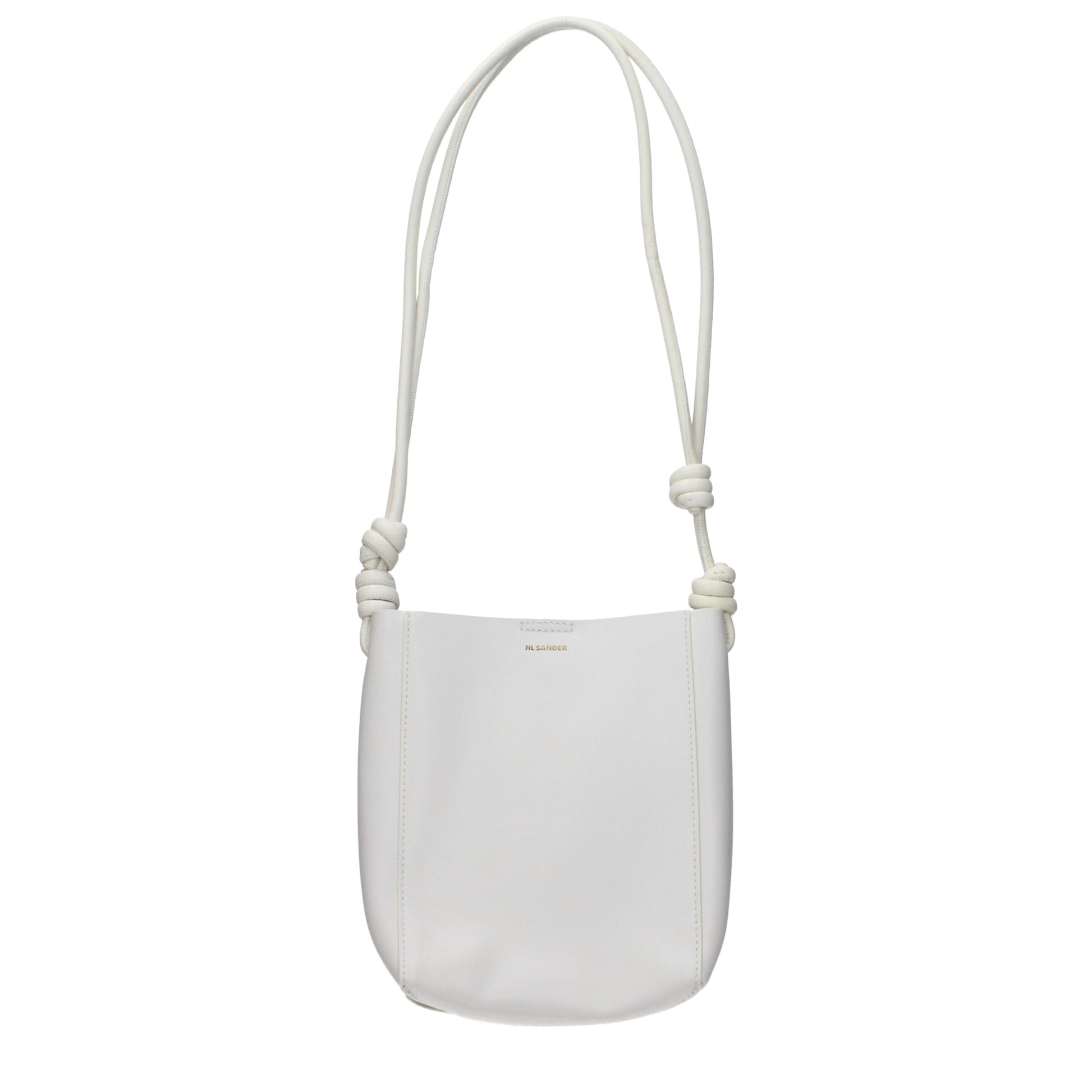 Beige Leather Shoulder Bag