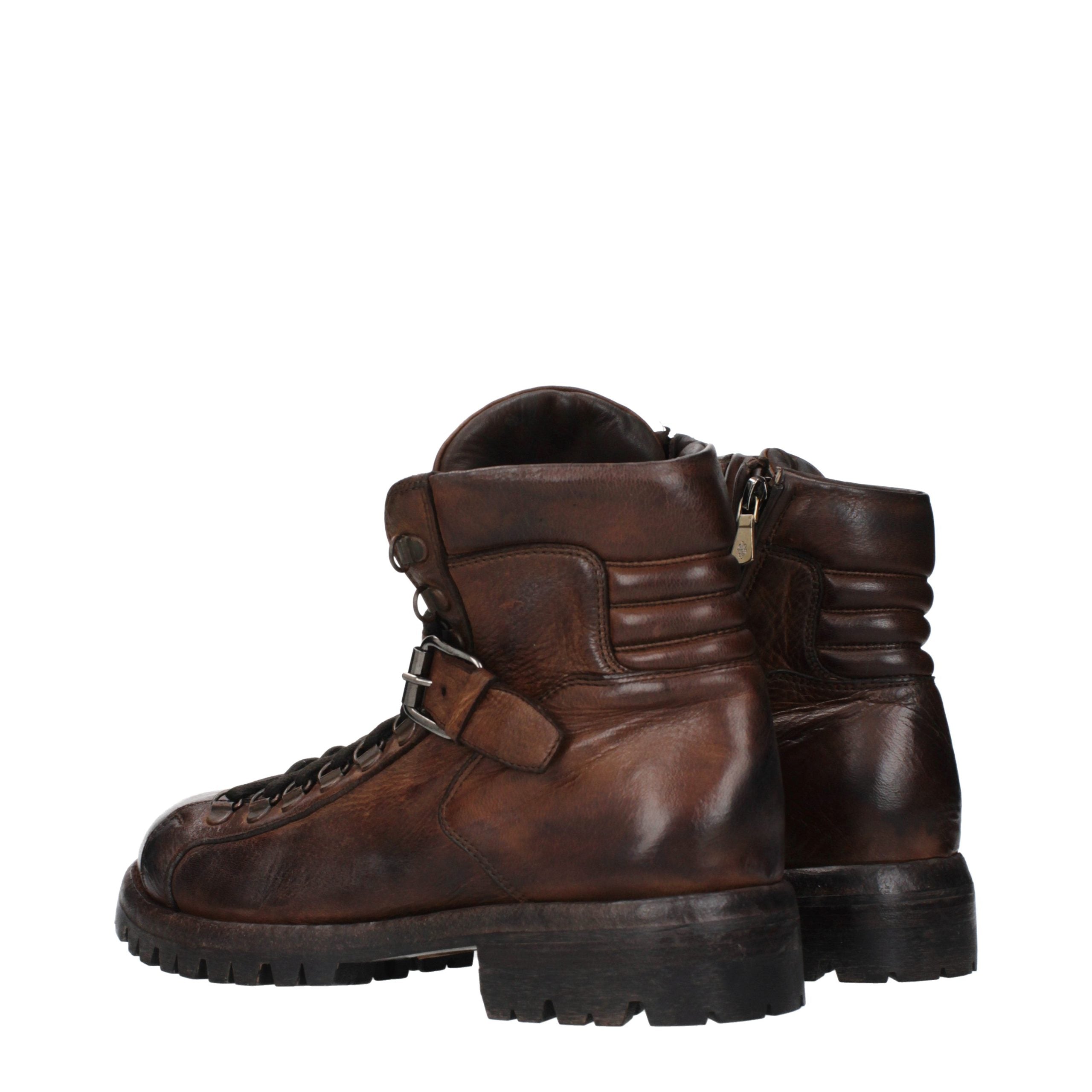 Brown Leather Ankle Boots