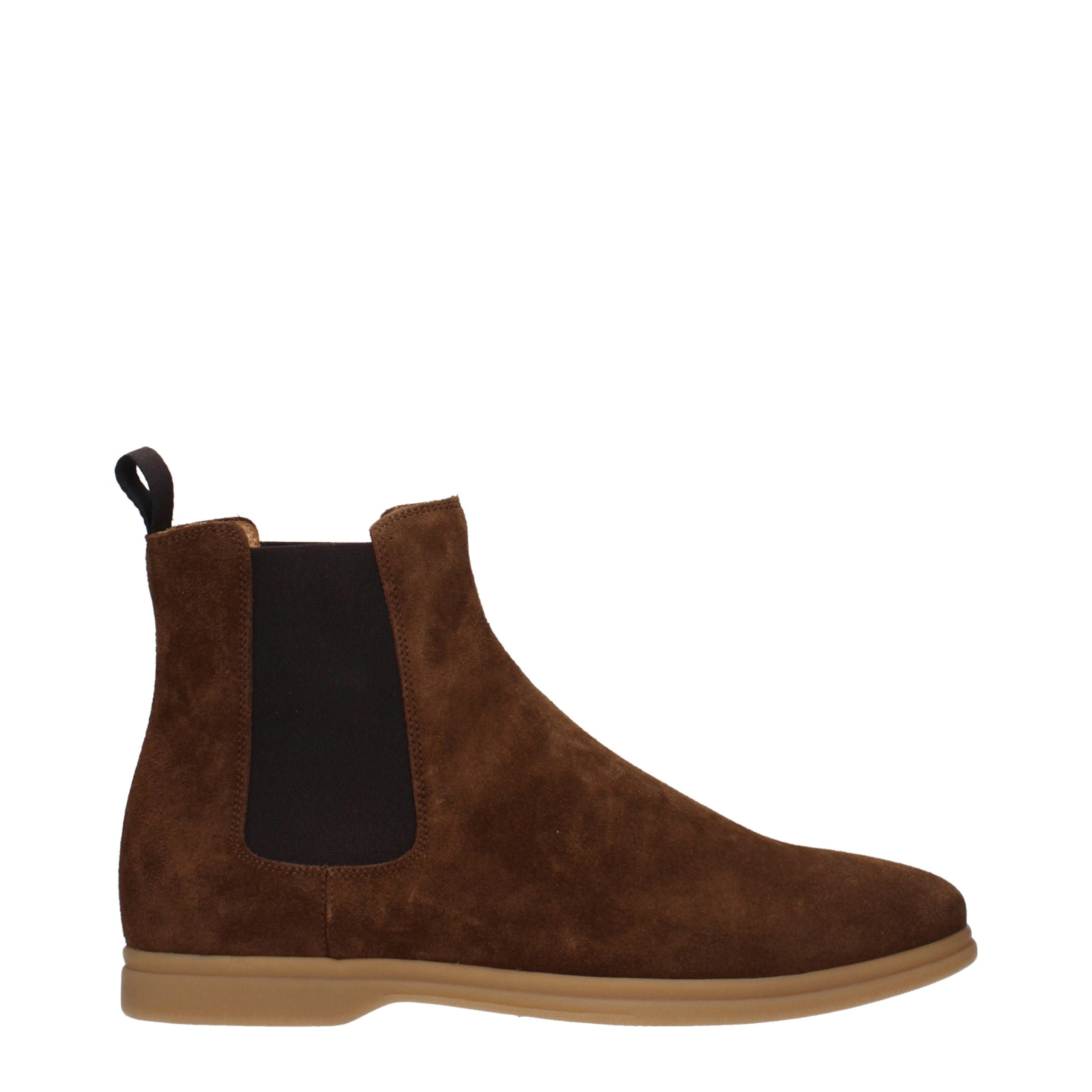 Brown Leather Ankle Boots