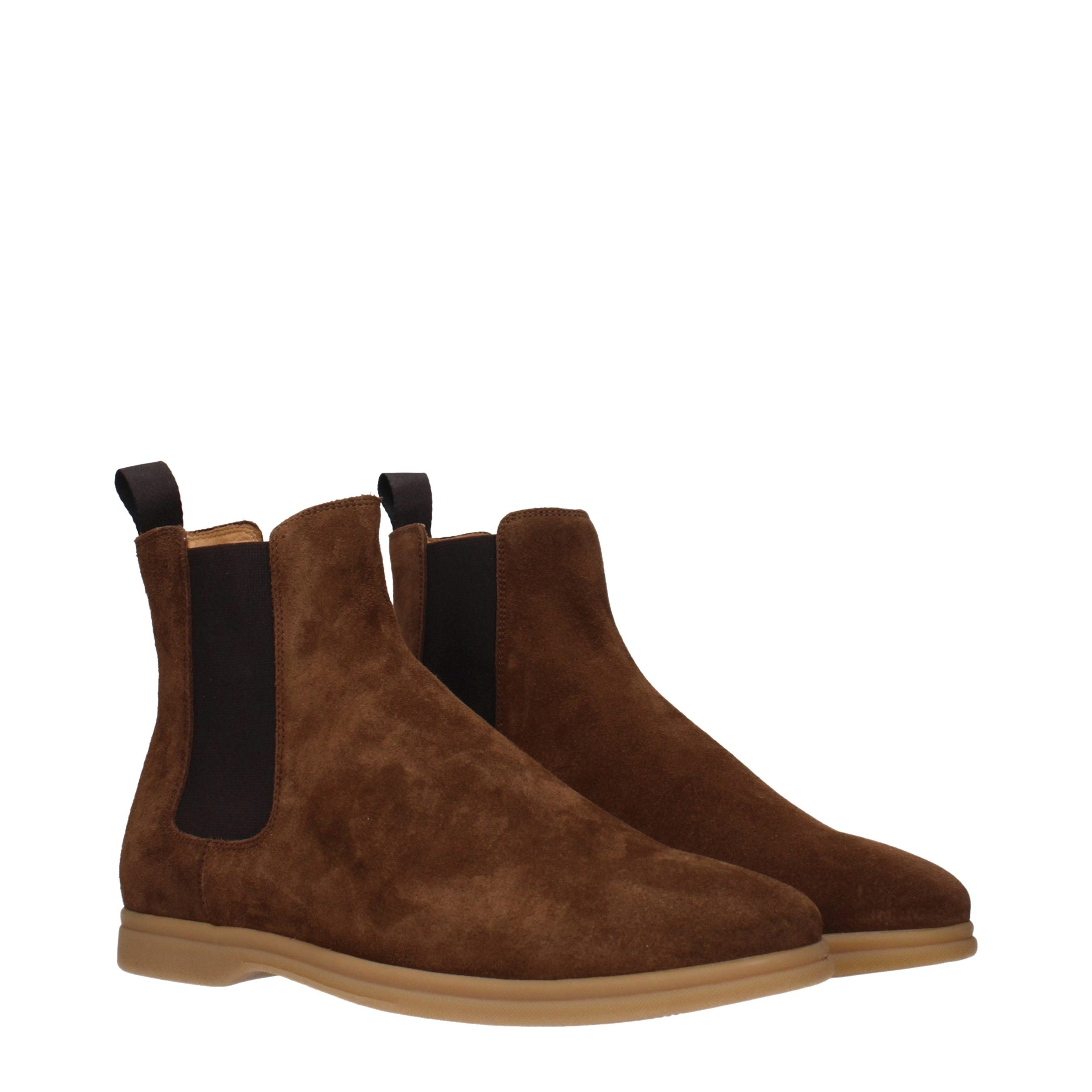 Brown Leather Ankle Boots