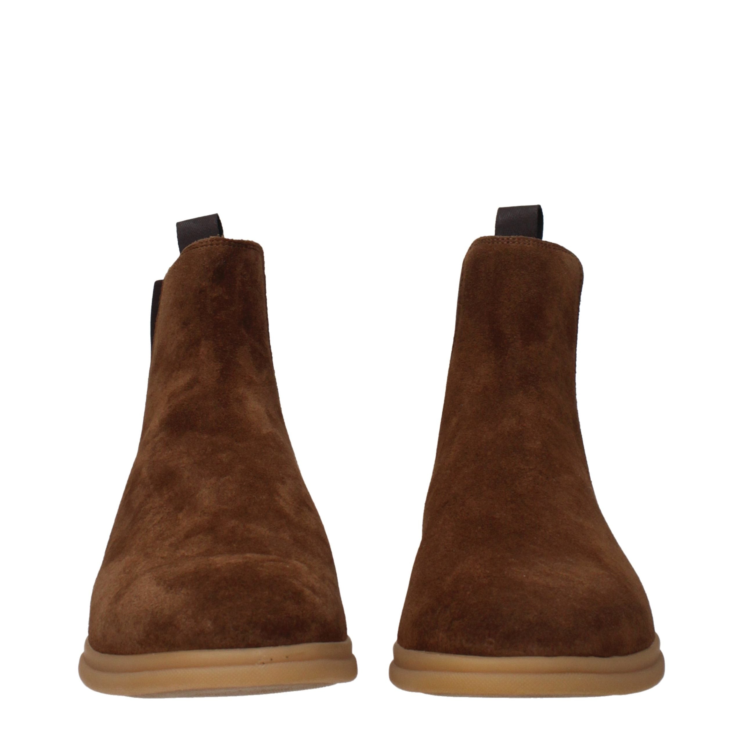 Brown Leather Ankle Boots