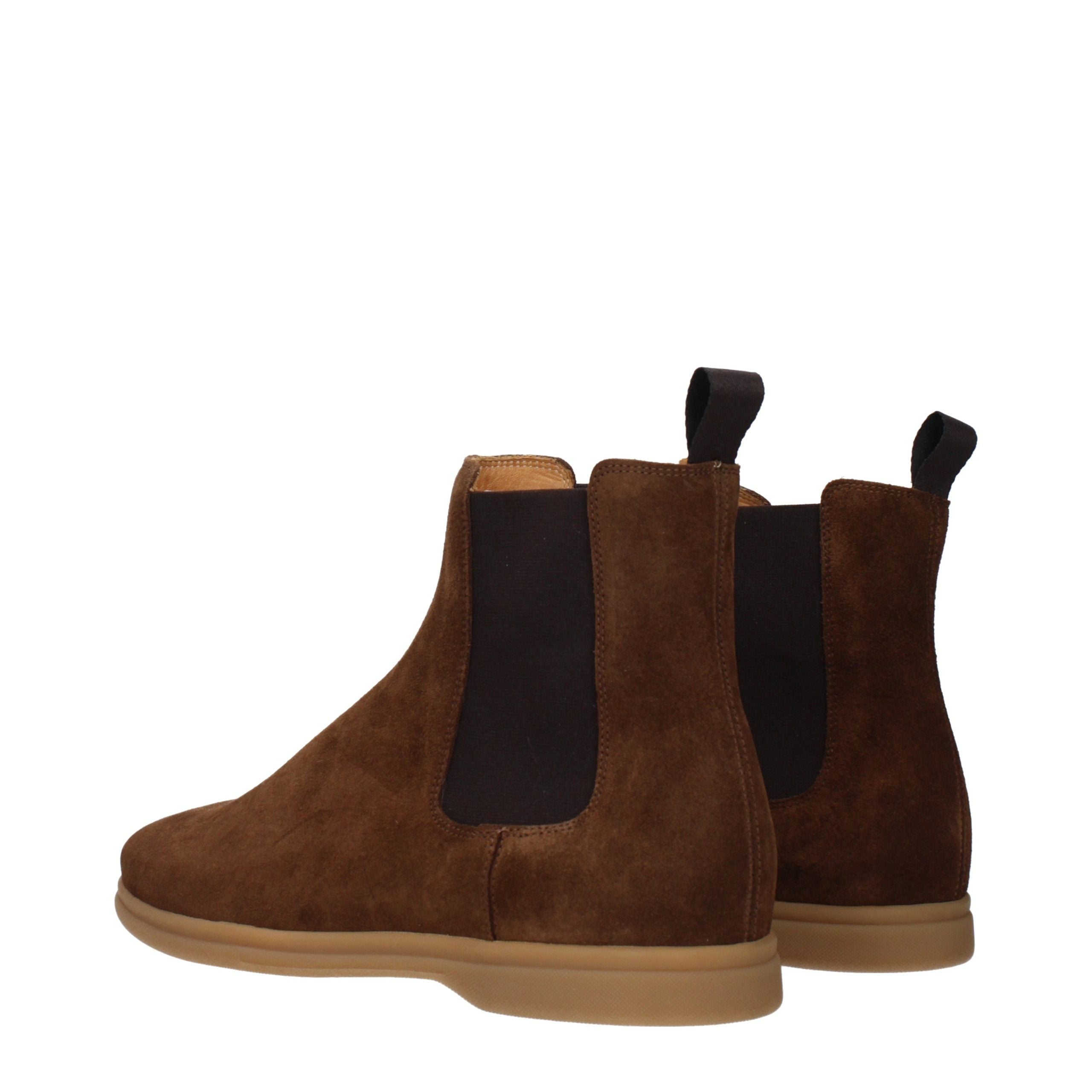 Brown Leather Ankle Boots