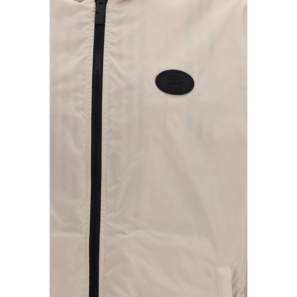 Beige Polyester Shell Jacket