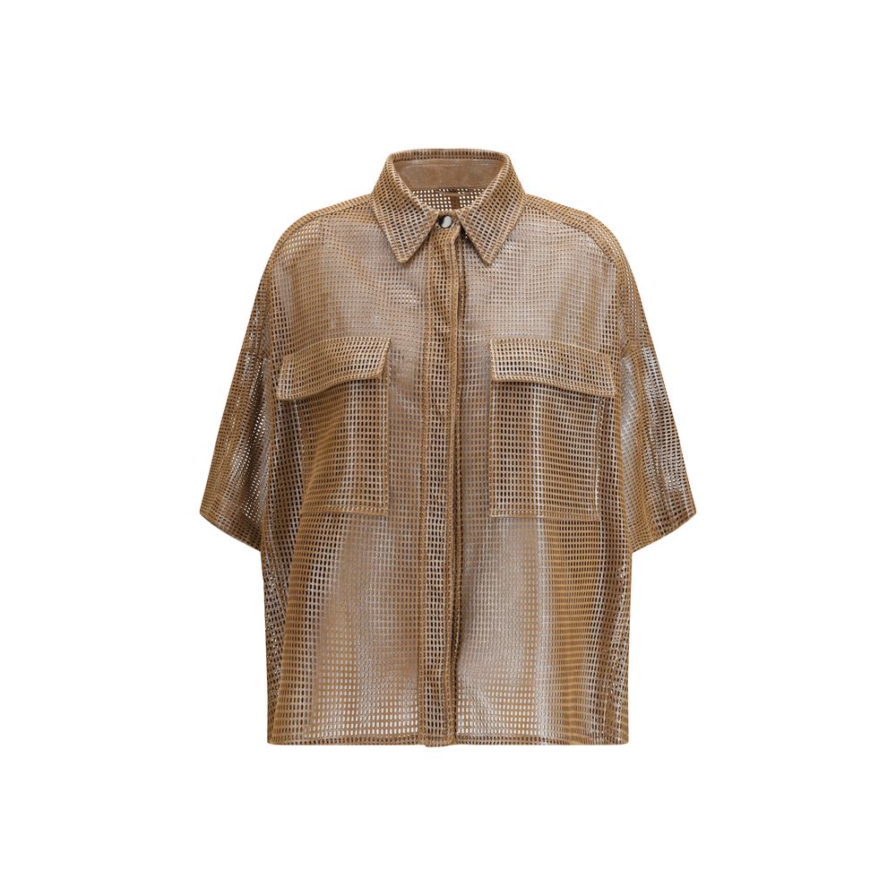 Brown Denim Shirt