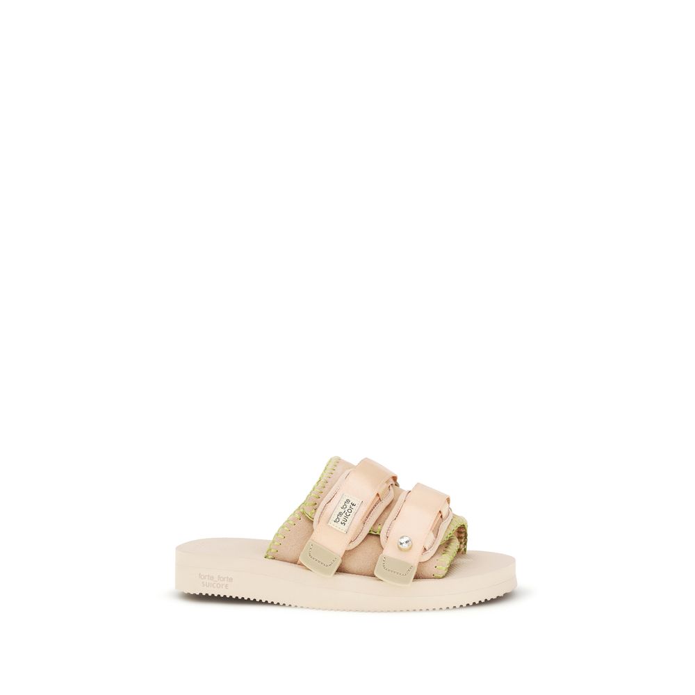 Multicolor Polyester Strap-On Sandals