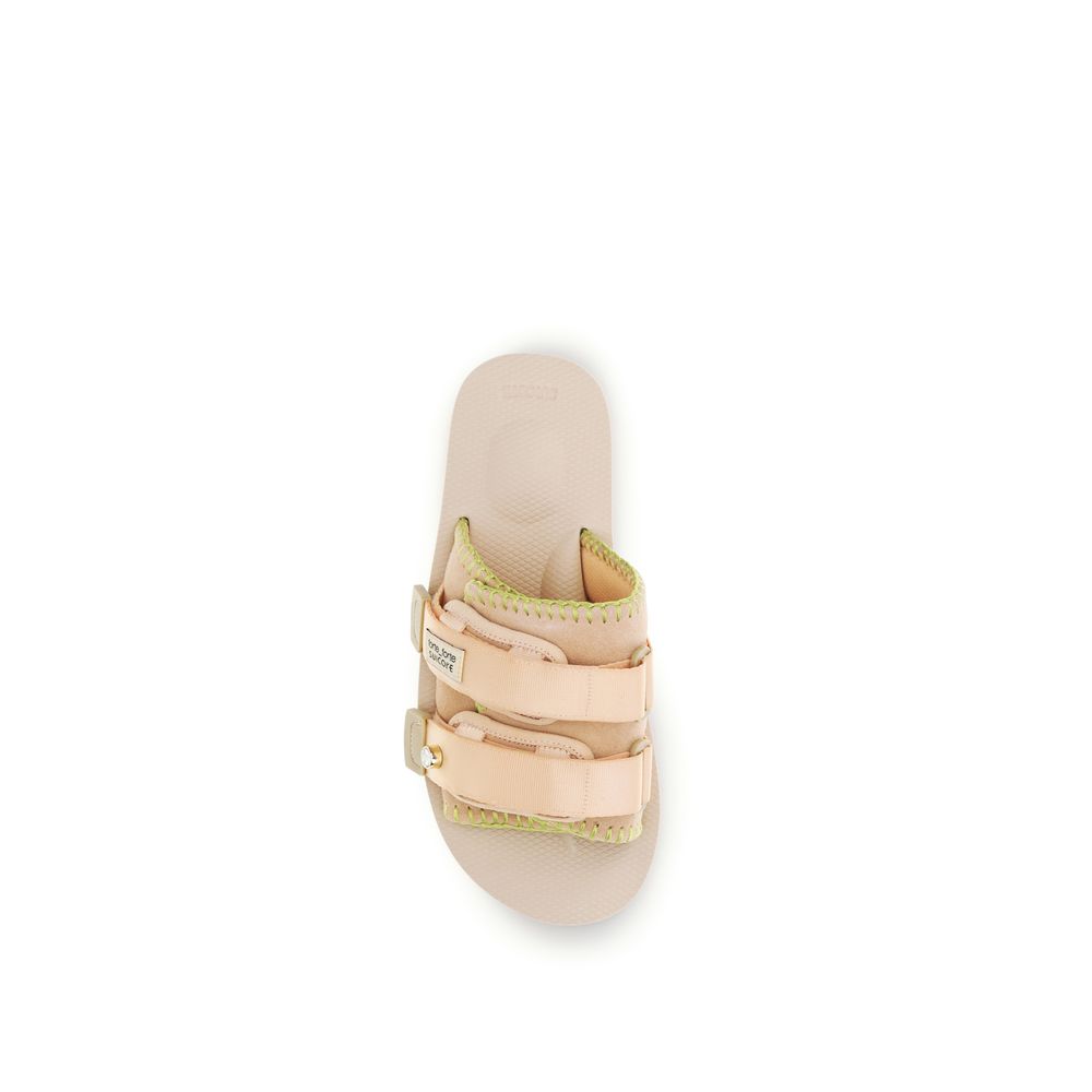 Multicolor Polyester Strap-On Sandals