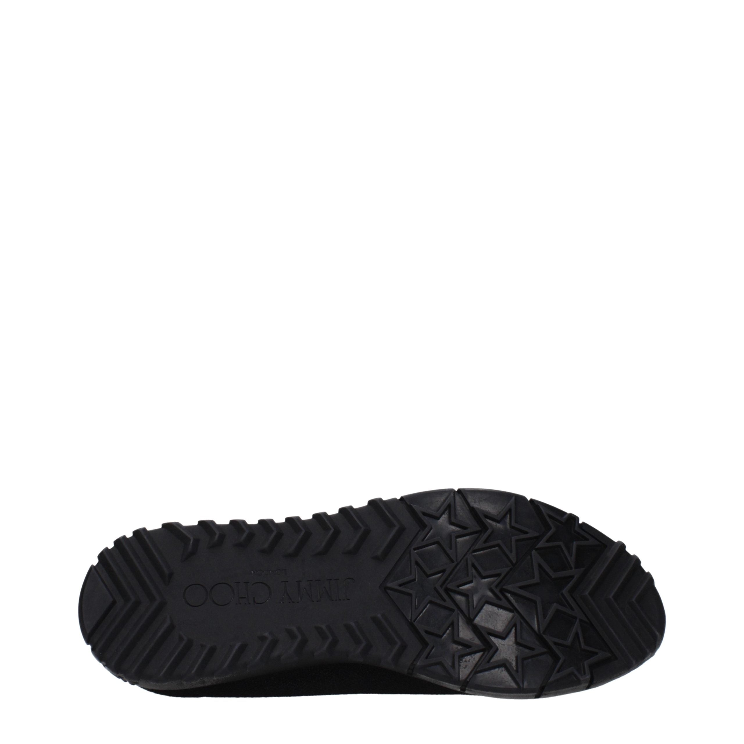 Black Fabric Slip-On Loafers