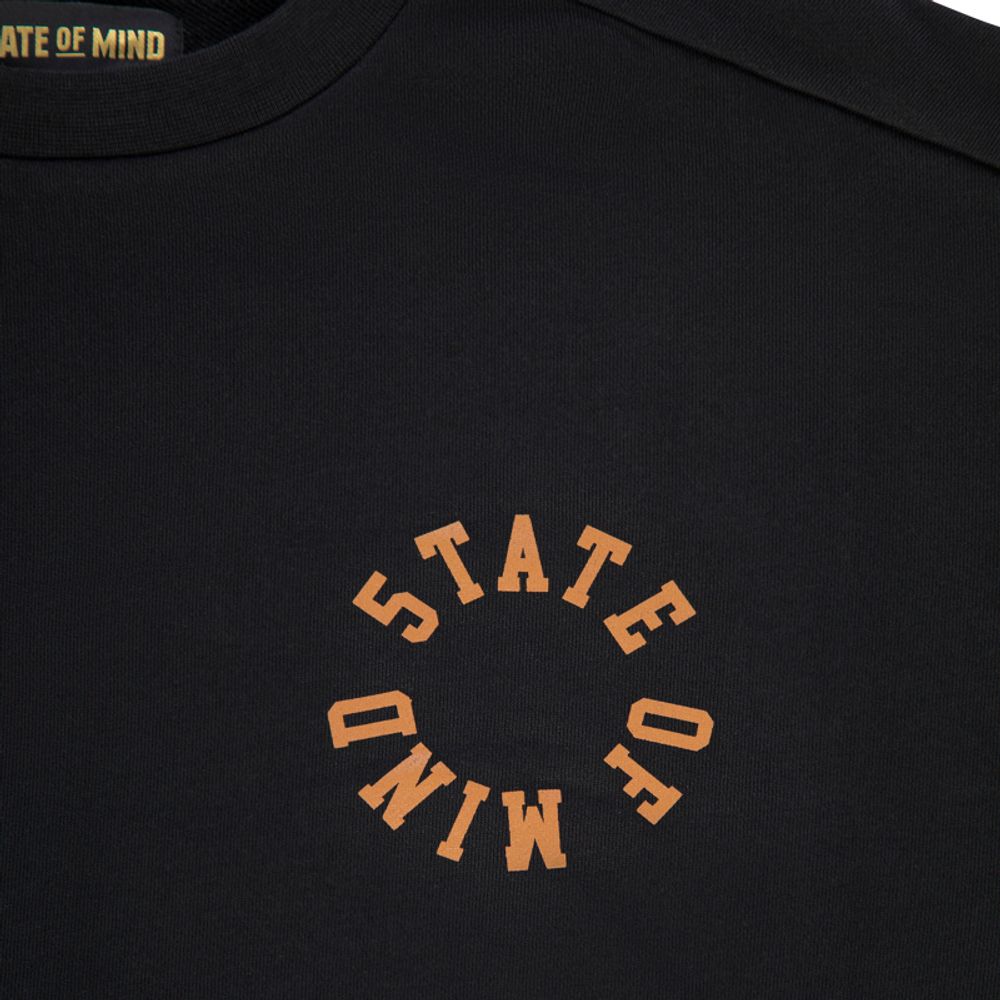 Black Cotton Sweatshirt