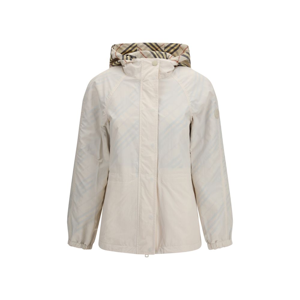 Beige Polyester Shell Jacket