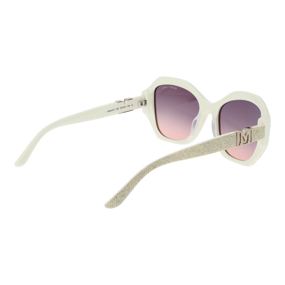 Beige Plastic Sunglasses