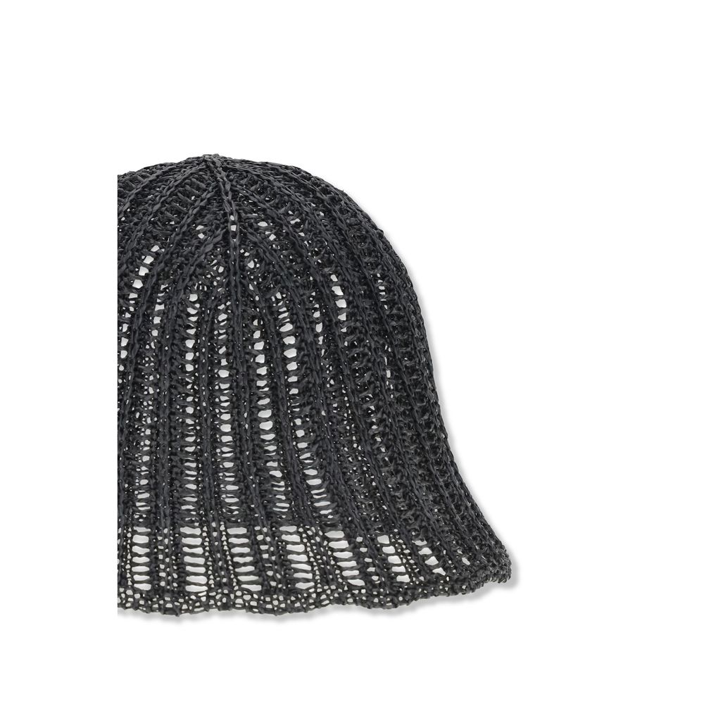Black Polyamide Bucket Hat