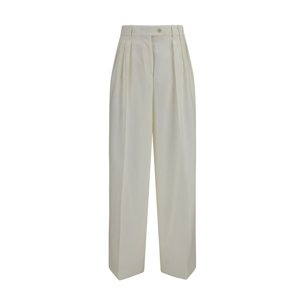 White Wool Oves Aries Casual Pants