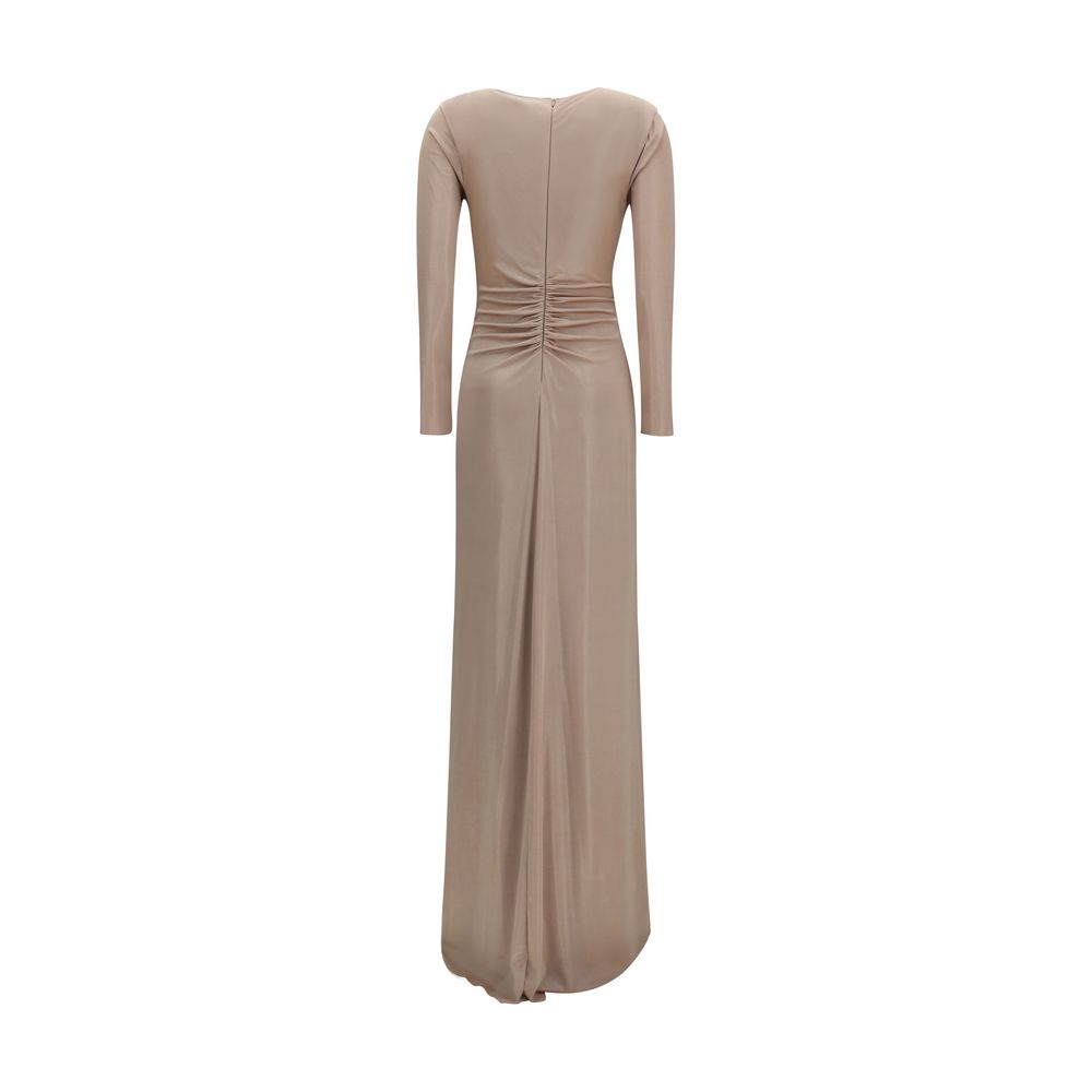 Beige Polyester Casual Dress