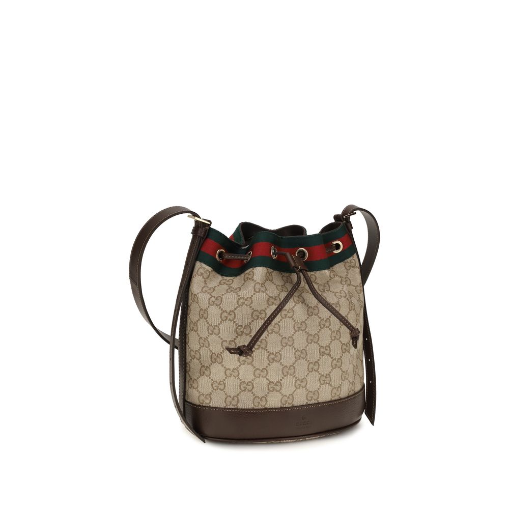 Beige Cotton Backet Bag