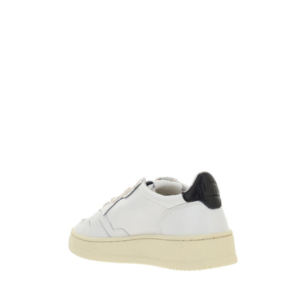 White Calf Leather Bos Taurus Low Top Sneakers