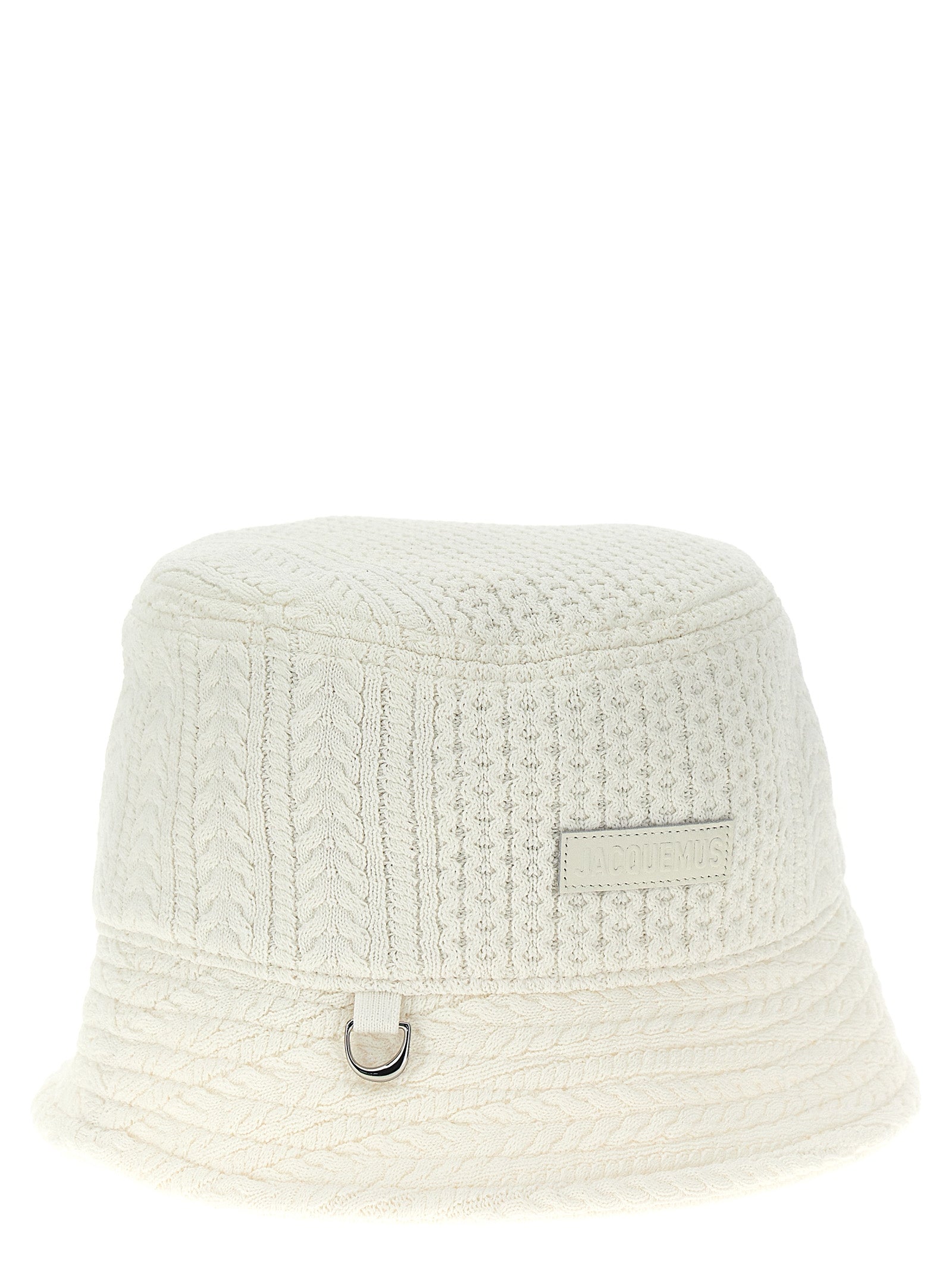 White Viscose Bucket Hat