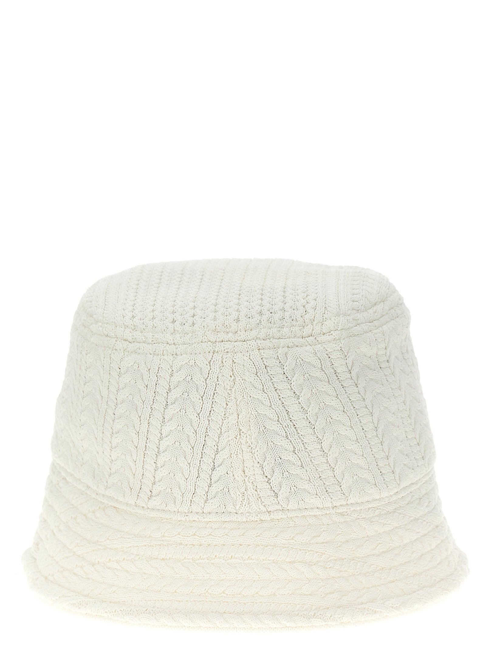 White Viscose Bucket Hat