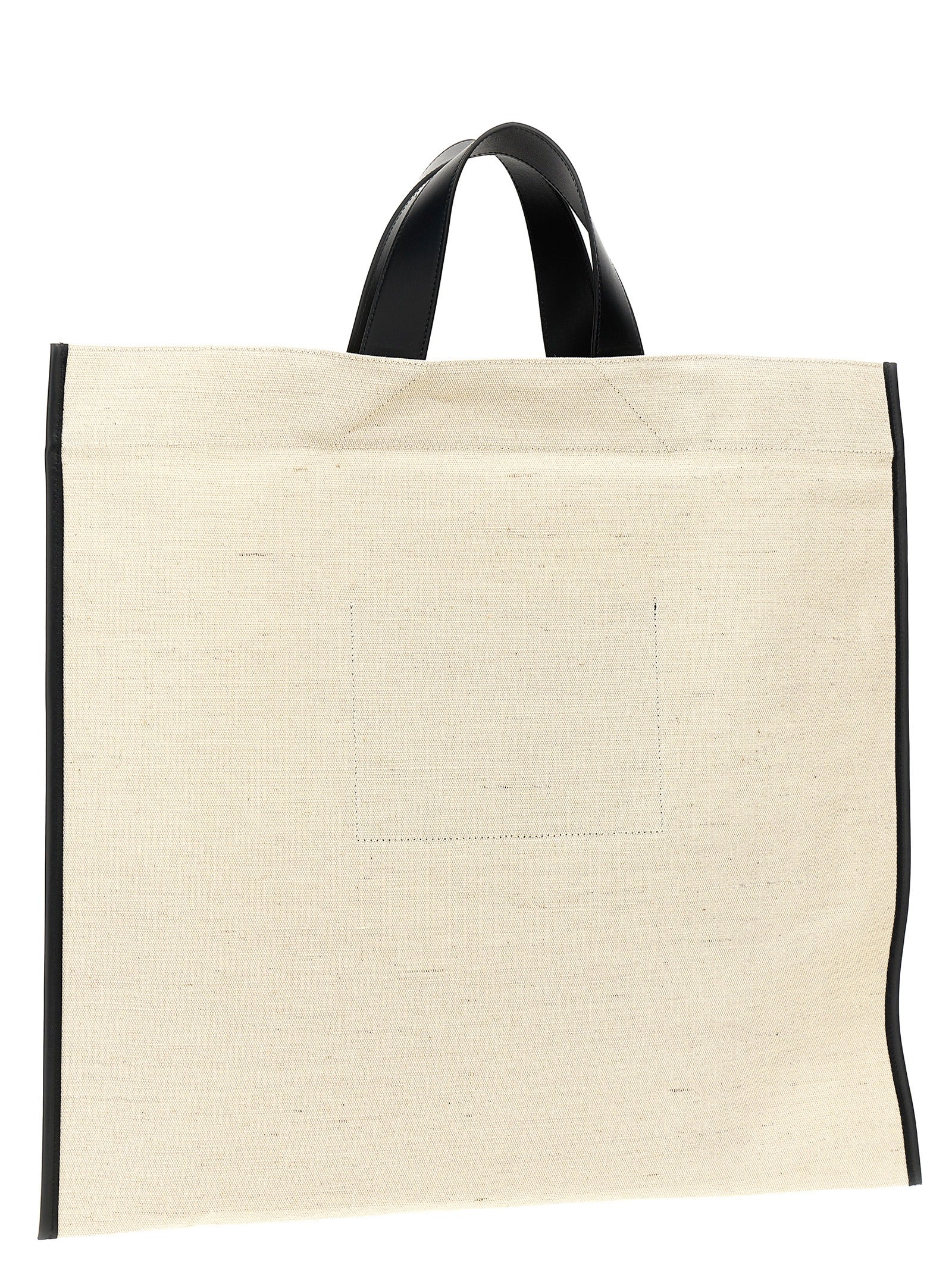 Bicolor Jute Tote Bag