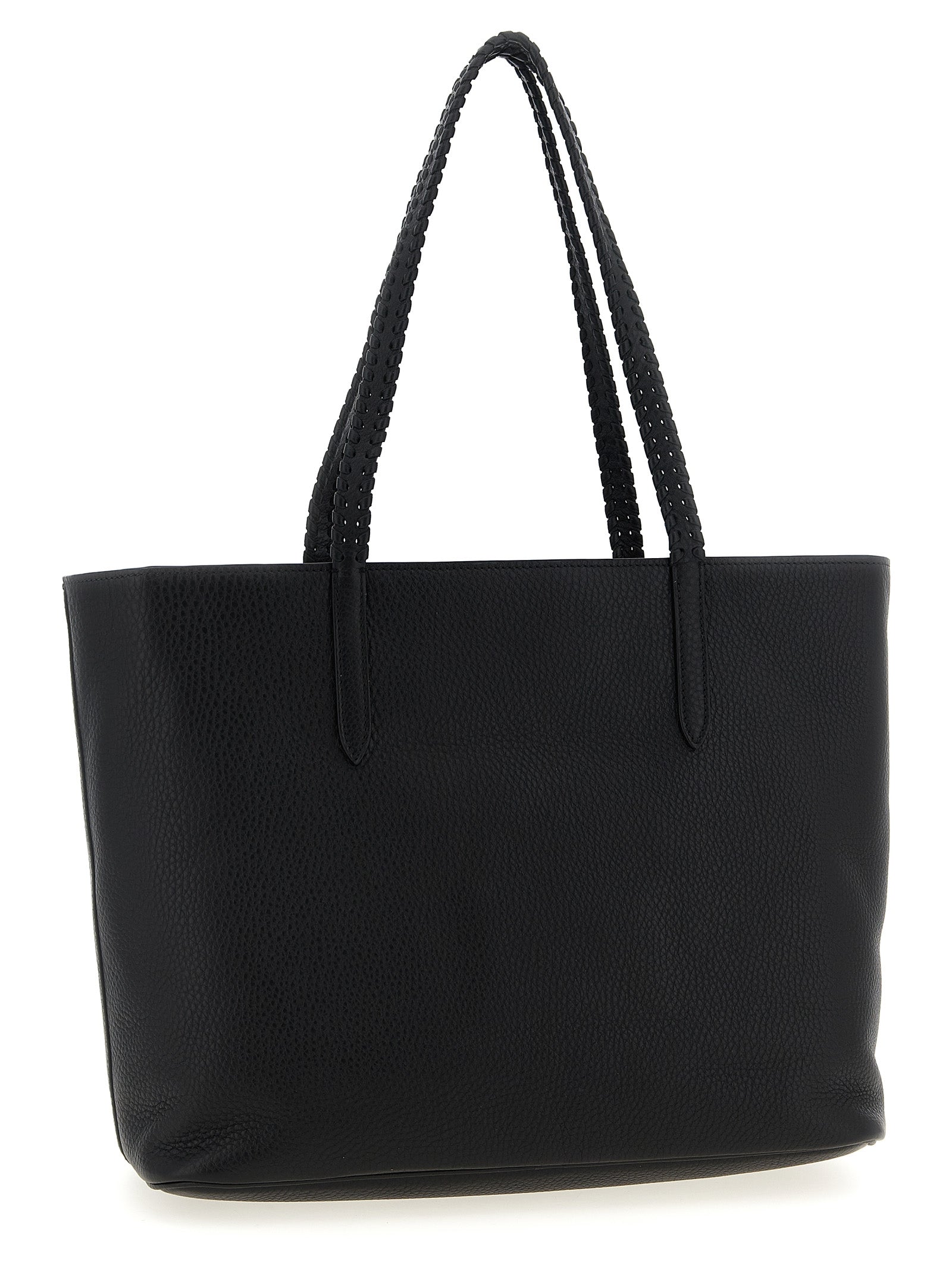 Black Calfskin Tote Bag