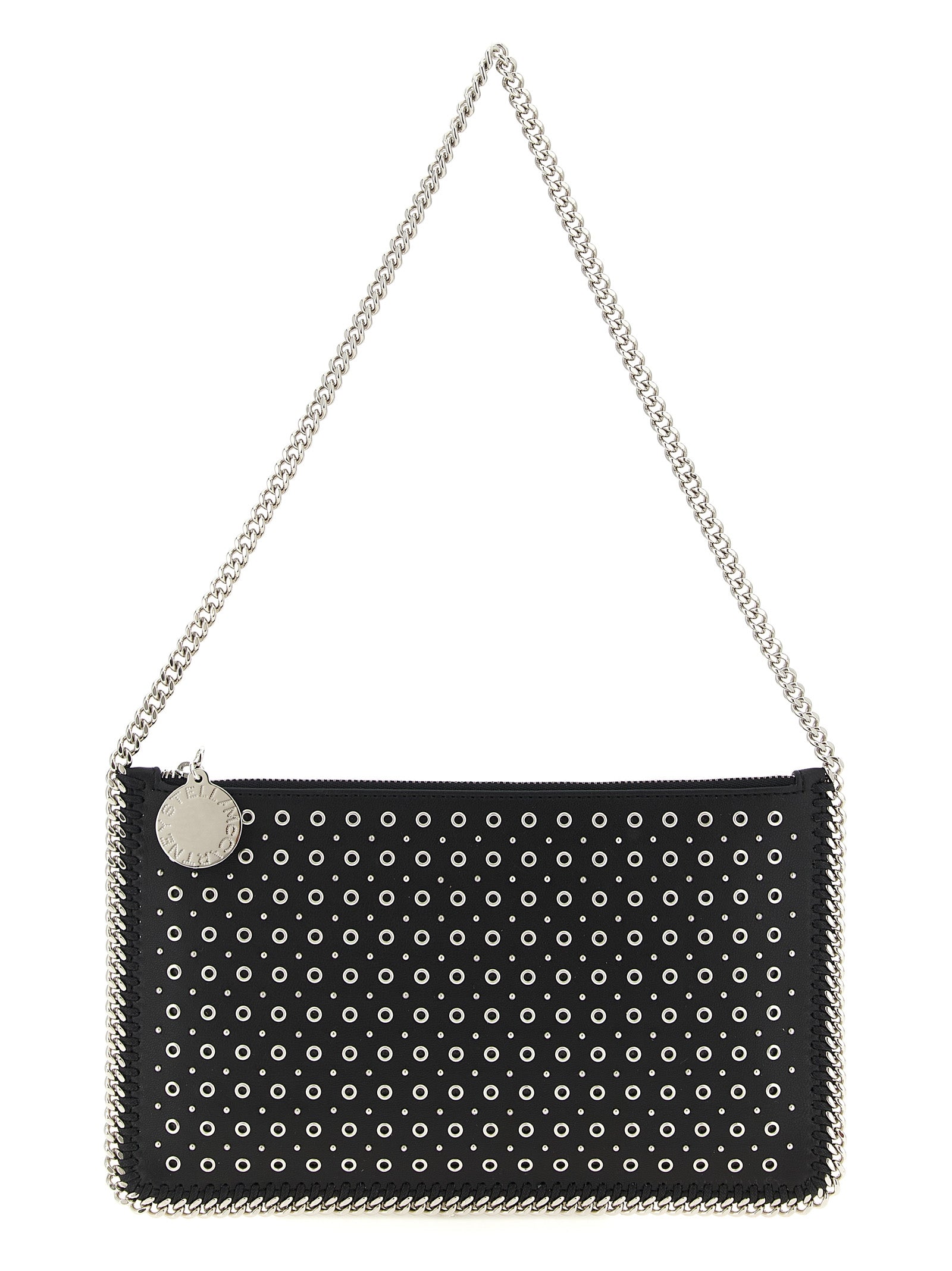 Black Polyester Shoulder Bag