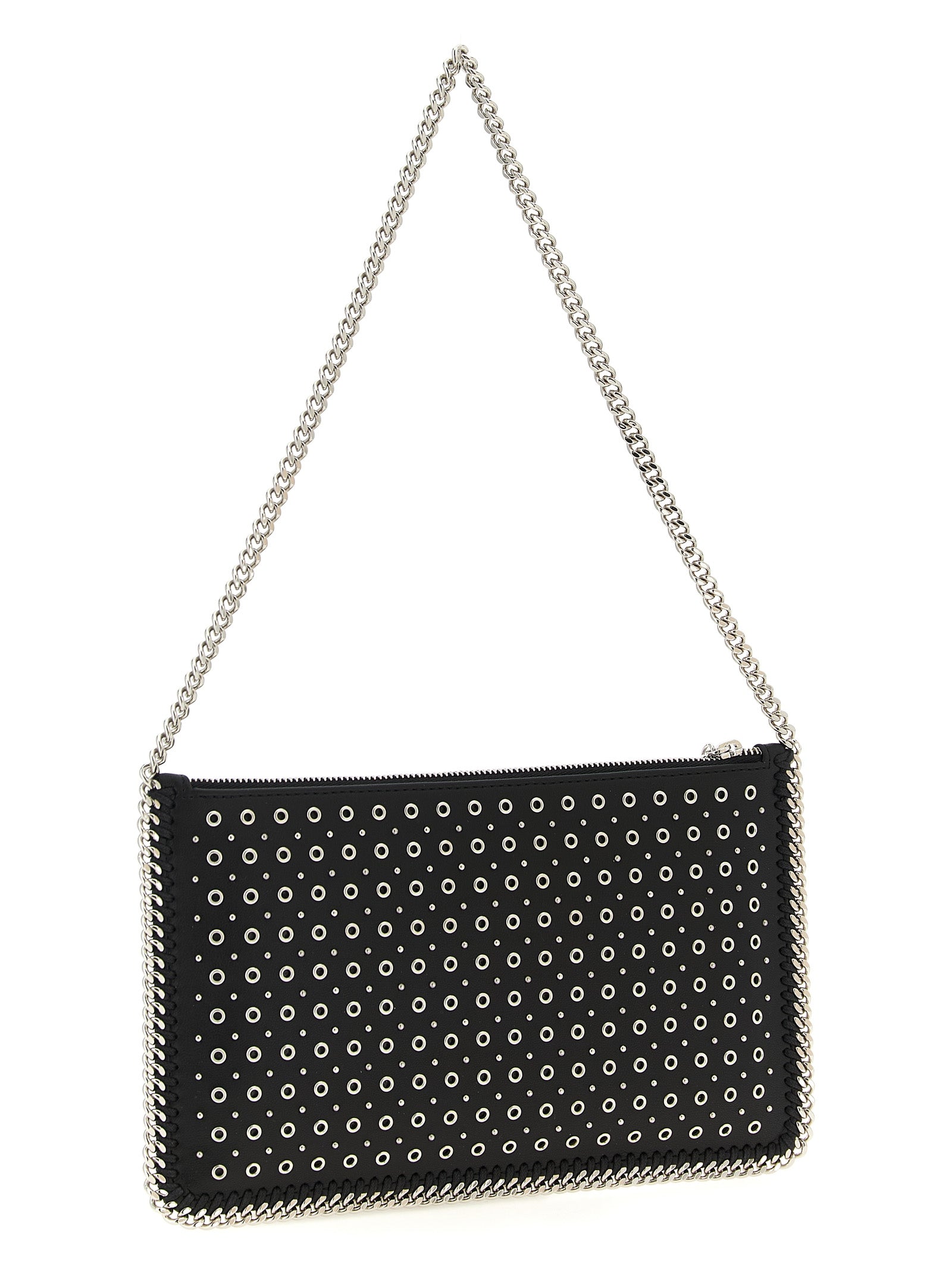 Black Polyester Shoulder Bag