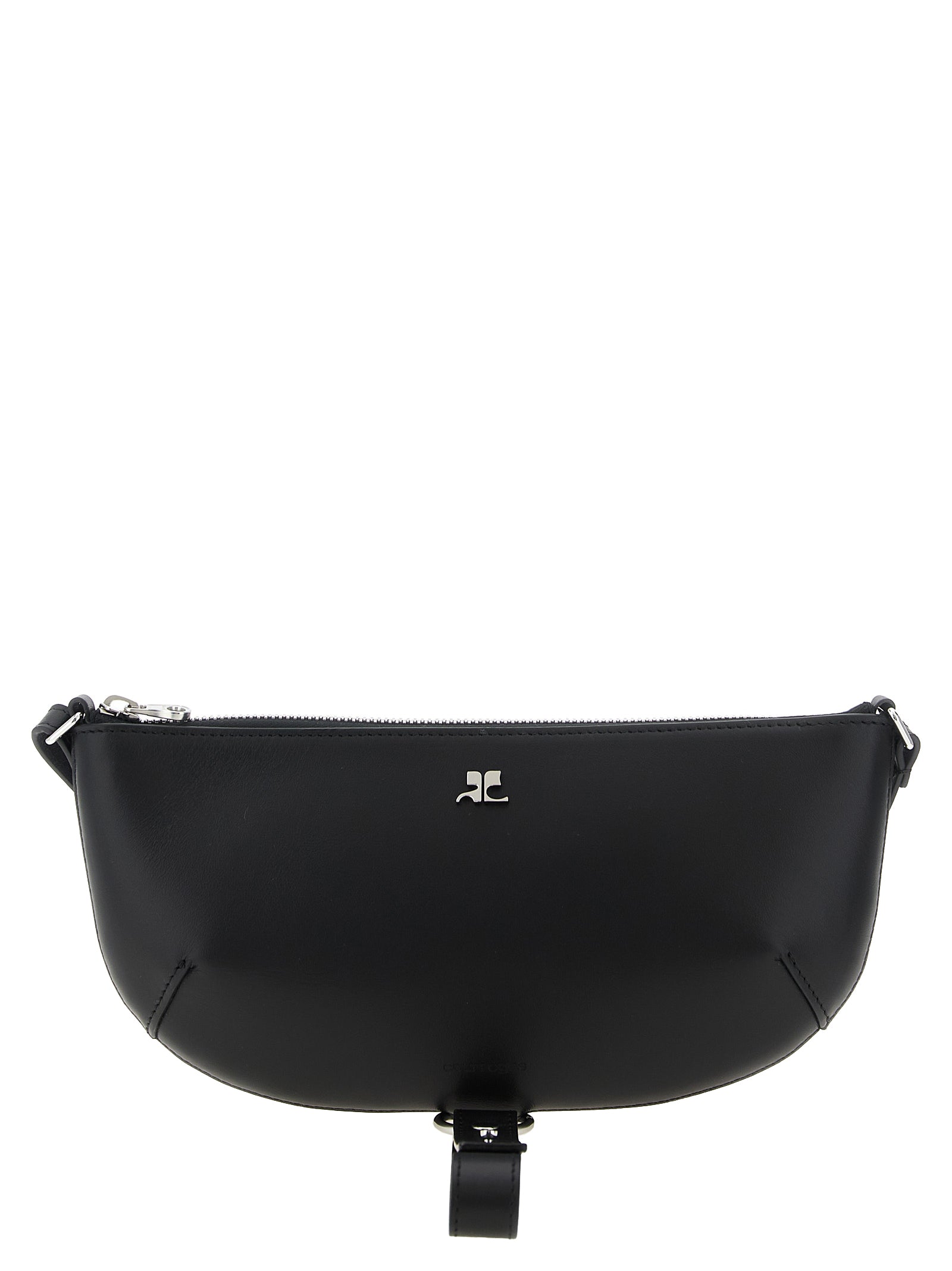 Black Calfskin Shoulder Bag