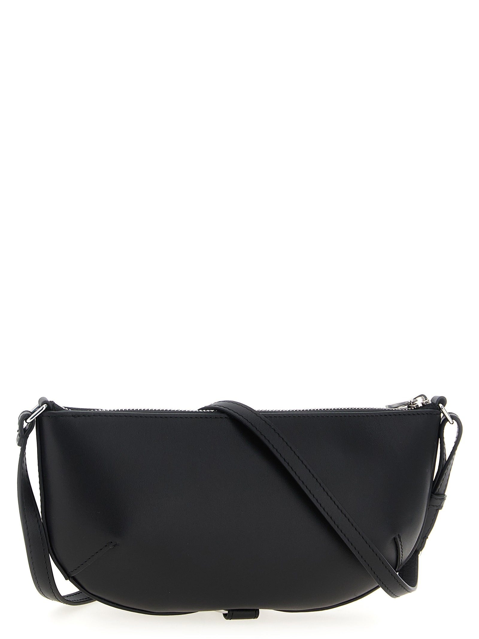 Black Calfskin Shoulder Bag
