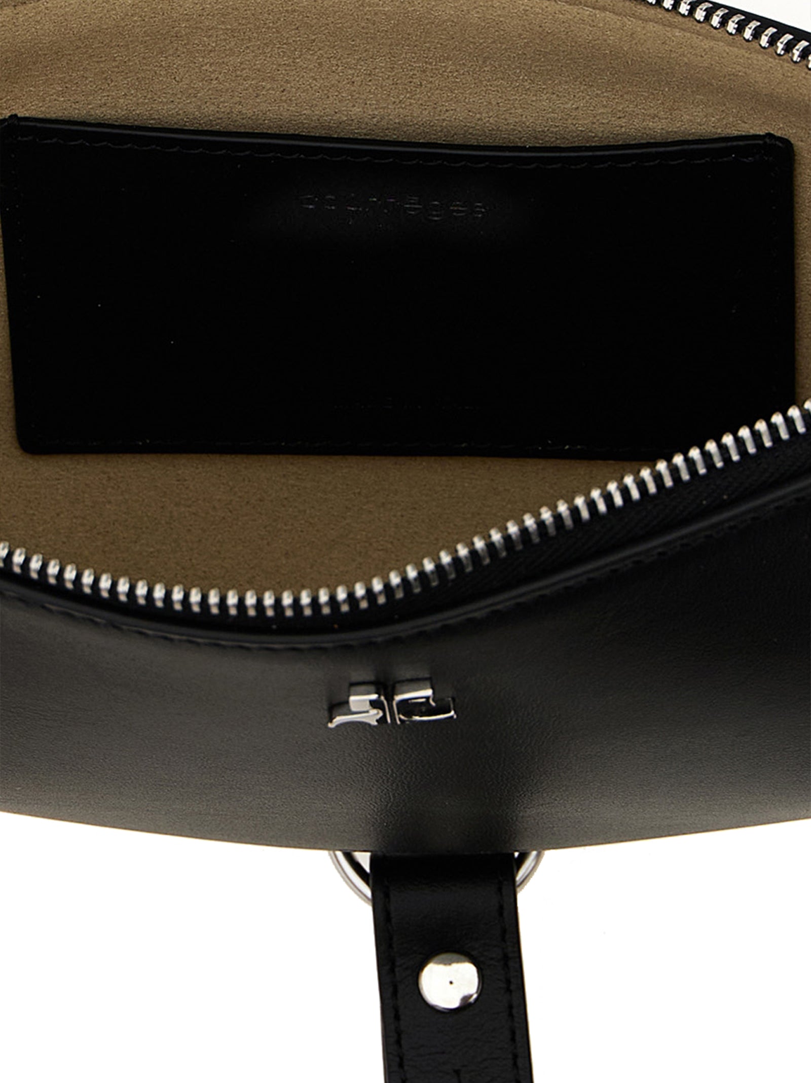 Black Calfskin Shoulder Bag