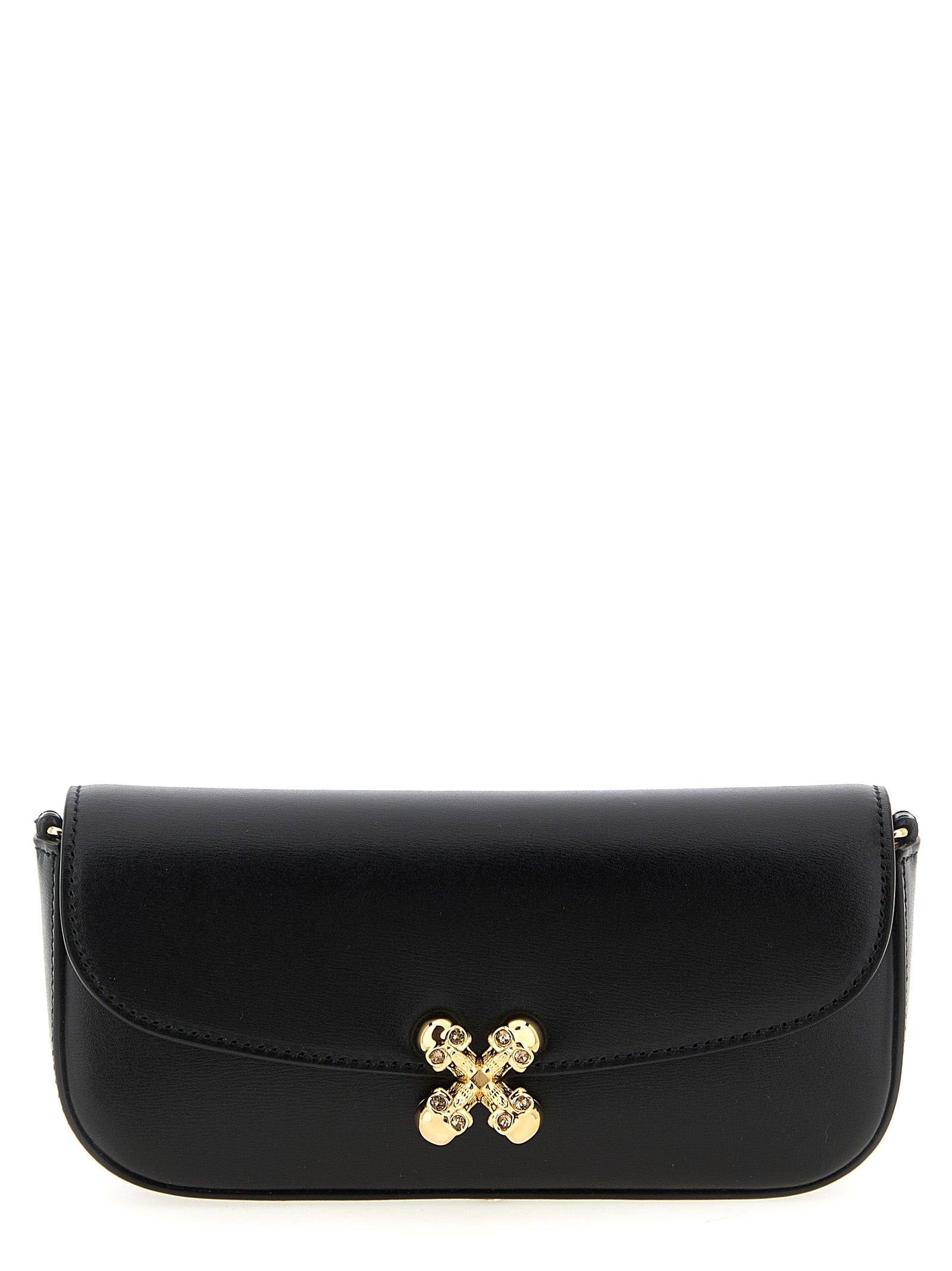 Black Calfskin Crossbody Bag