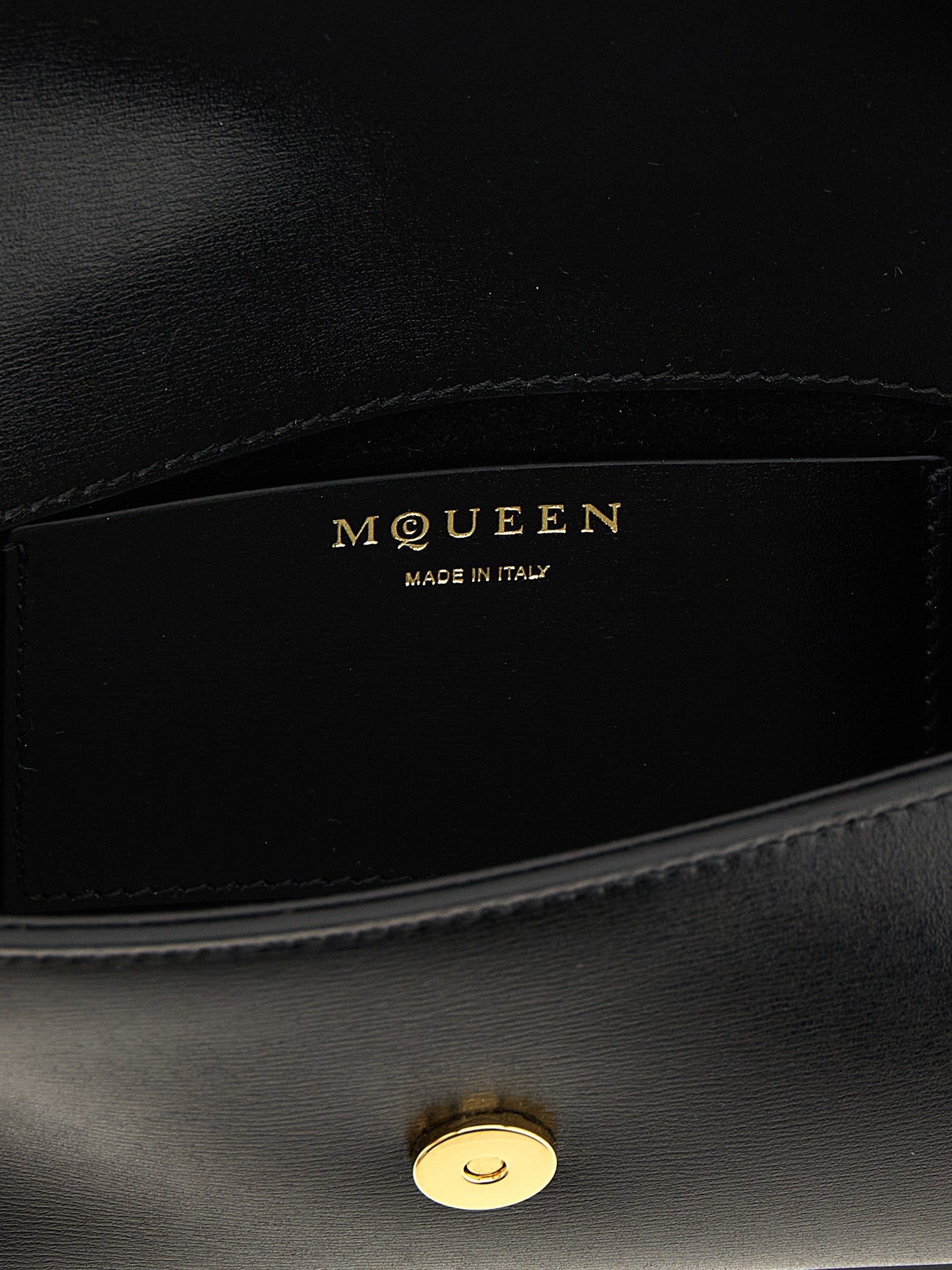 Black Calfskin Crossbody Bag