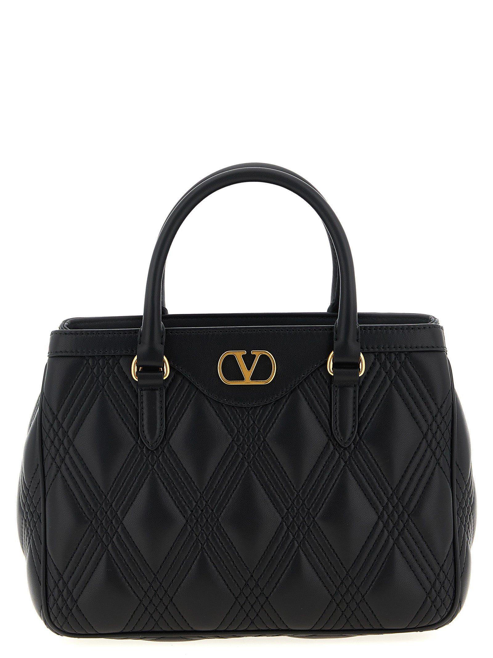 Black Lamb Leather Handbag